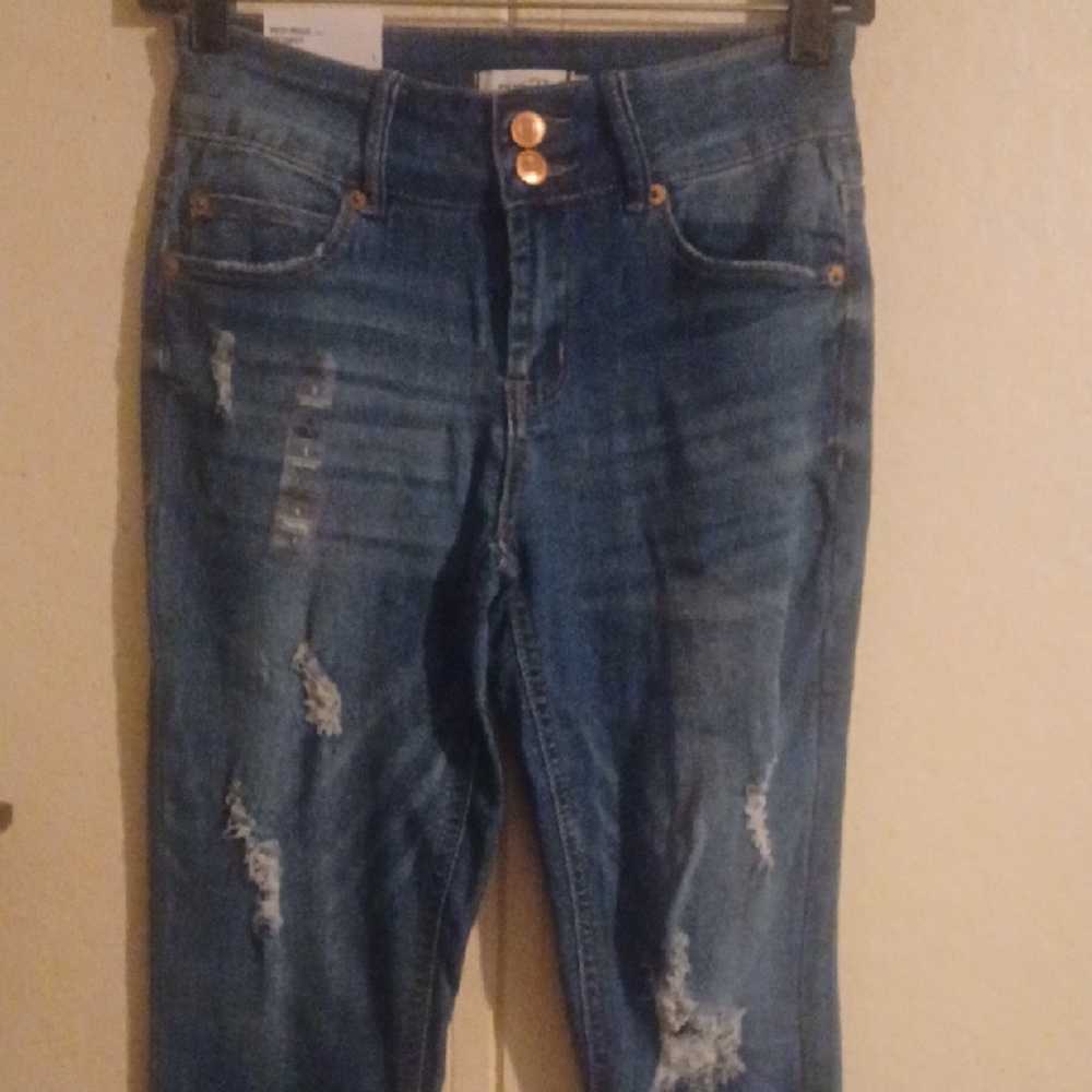 Rue21 Distressed Skinny Jeans - Blue